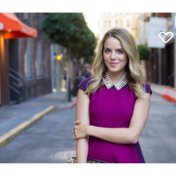 TED BAKER LINKAH COLOR BLOCK MIDI SKATER DRESS SZ US 8/10 OR TED SZ 3 - Picture 9 of 10